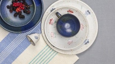 Blaue und weiße Keramik