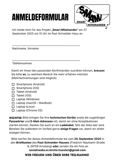 Anmeldeformular (Bild) Anmeldeformular (Bild)