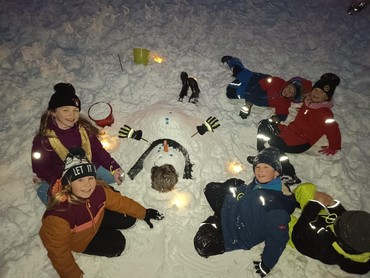 Schneemann macht Pause