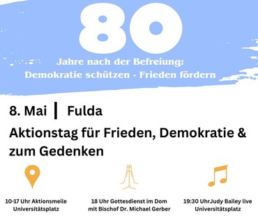 Aktionstag in Fulda 80 Jahre Frieden Aktionstag in Fulda 80 Jahre Frieden
