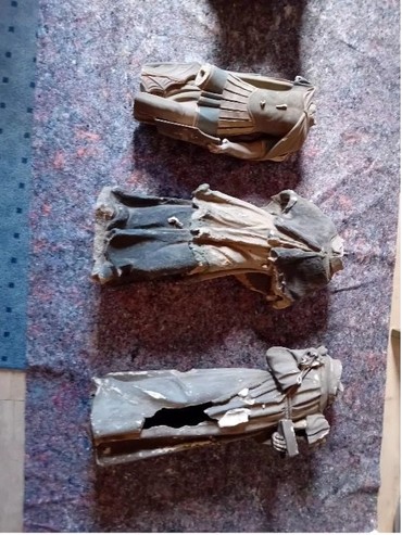 Heiligenfigur aus dem Dachstuhl